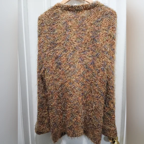 Carroll Reed Cozy Multicolor Button Down Sweater - Picture 7 of 9